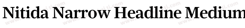 Nitida Narrow Headline Medium字体转换